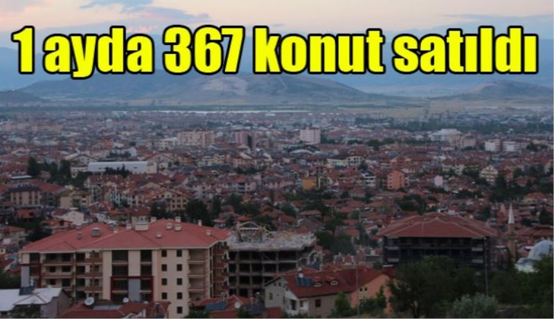 1 ayda 367 konut satıldı 