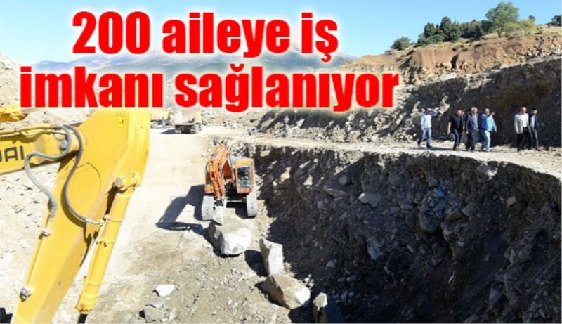 200 aileye iş imkanı sağlanıyor