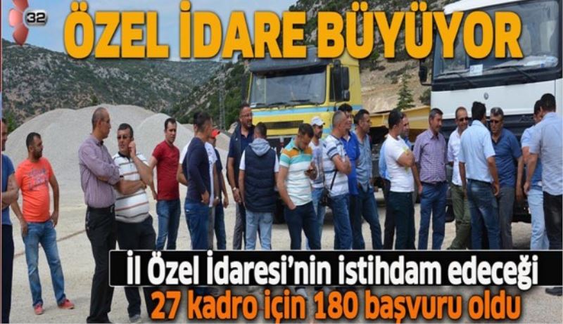 27 kadroya 180 kişi başvurdu