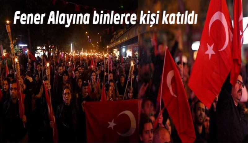 29 Ekim Fener Alayına binlerce kişi katıldı