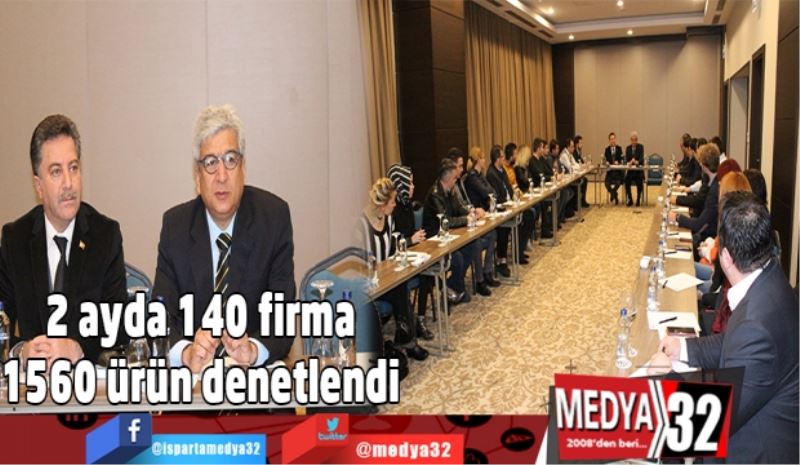 2 ayda 140 firma 1560 ürün denetlendi 