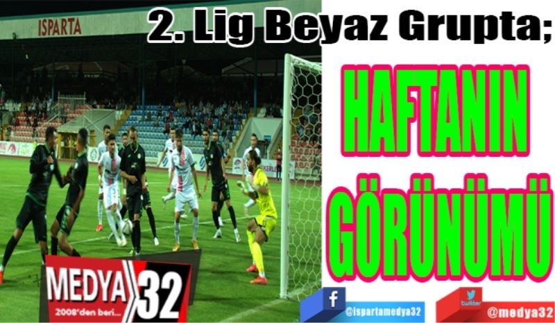 2. Lig Beyaz Grupta; 
HAFTANIN 
GÖRÜNÜMÜ
