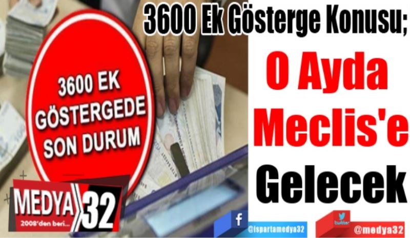 3600 Ek Gösterge Konusu; 
O Ayda 
Meclis