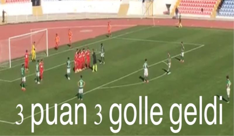 3 puan 3 golle geldi