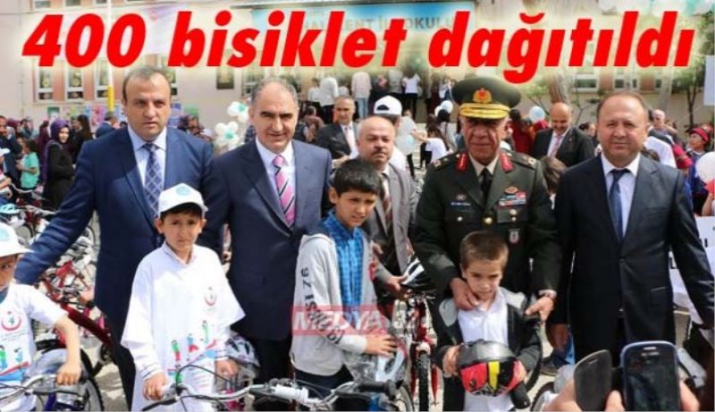 400 bisiklet dağıtıldı