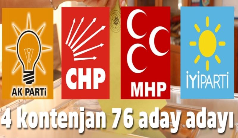 4 kontenjan 76 aday adayı