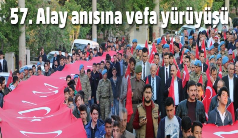 57. Alay anısına vefa yürüyüşü