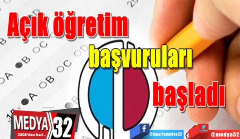 Açıköğretim 
Kayıt Yenileme 
İşlemleri başladı
