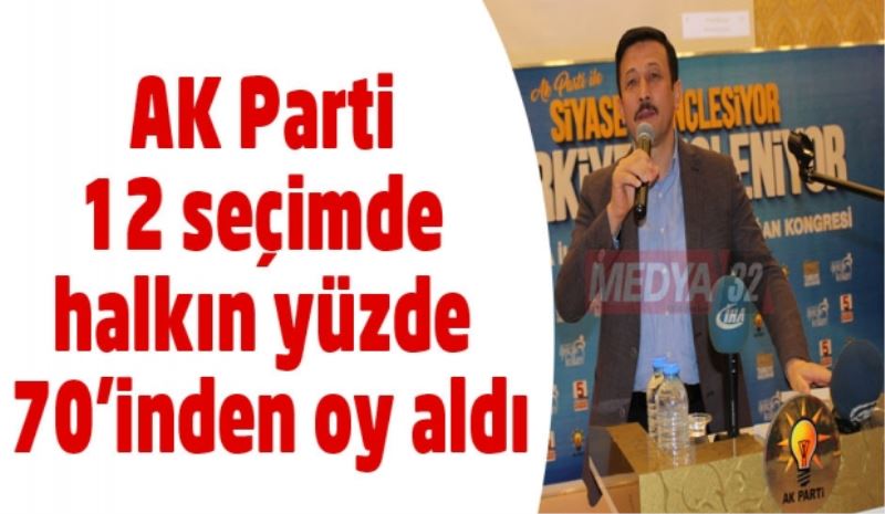 AK Parti 12 seçimde halkın yüzde 70’inden oy aldı