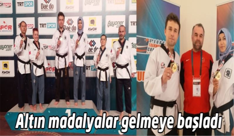 Altın madalyalar gelmeye başladı