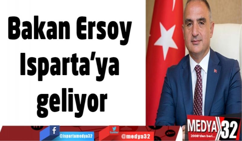 Bakan Ersoy Isparta