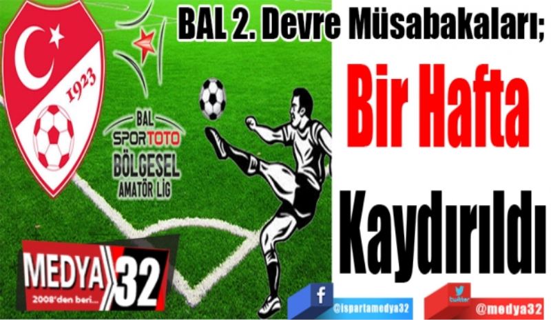 BAL 2. Devre Müsabakaları; 
Bir Hafta 
Kaydırıldı

