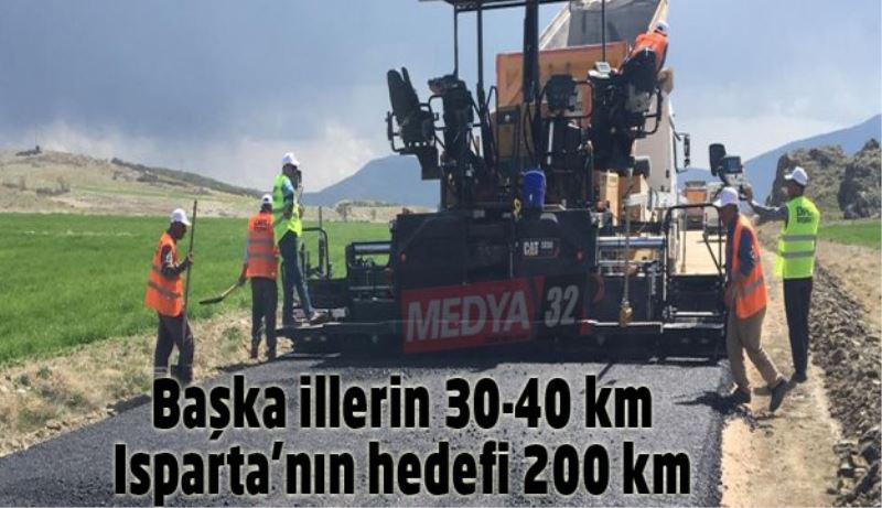 Başka illerin 30-40 km Isparta’nın hedefi 200 km