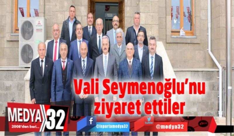 Başkan Aybatılı ve Oda başkanlarından Vali Seymenoğlu’na ziyaret 