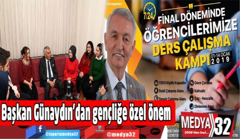 Başkan Günaydın’dan gençliğe özel önem