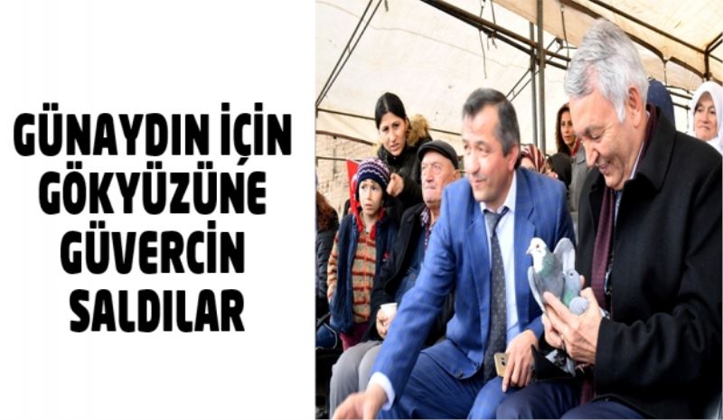 Başkan Günaydın için gökyüzüne güvercin saldılar