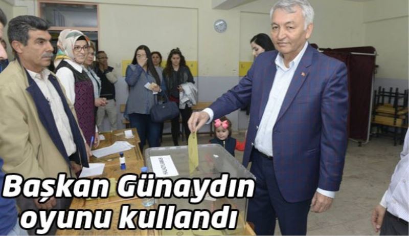 Başkan Günaydın oyunu kullandı 