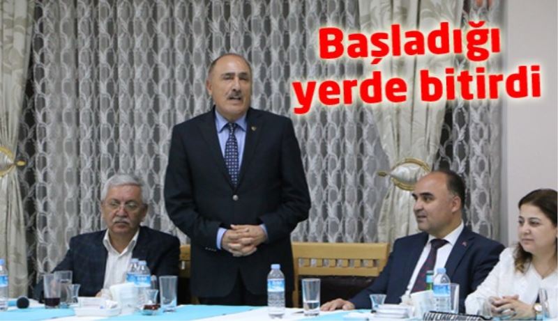 Başladığı yerde bitirdi