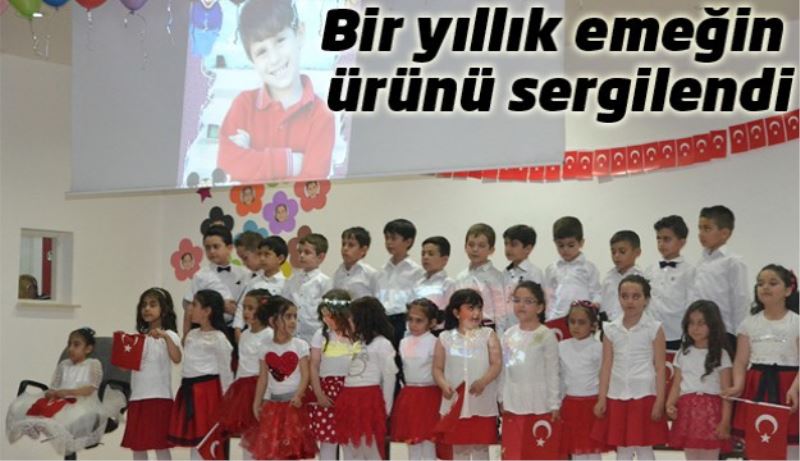 Bir yıllık emeğin ürünü sergilendi