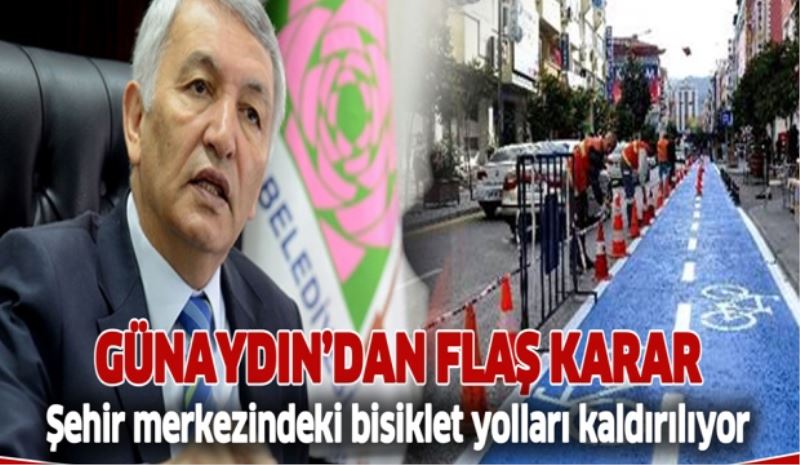 Bisiklet yolları kaldırılıyor