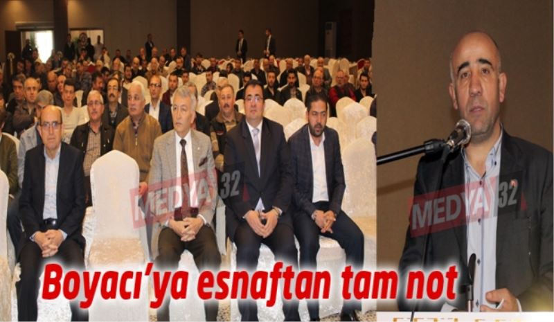 Boyacı’ya esnaftan tam not 