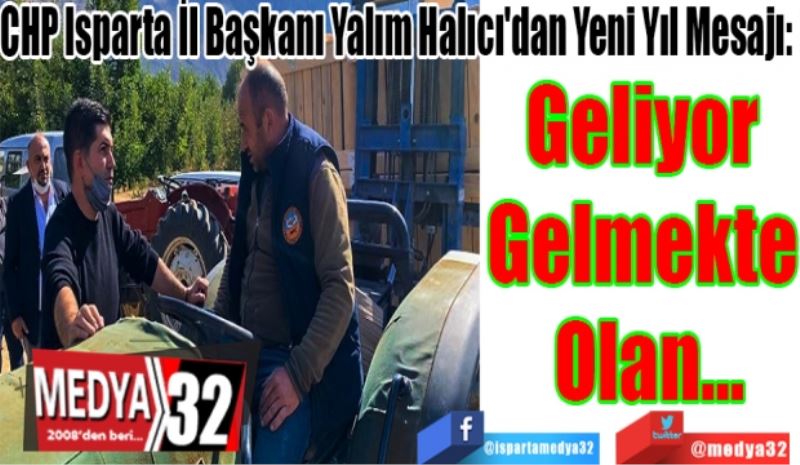 
CHP Isparta İl Başkanı Yalım Halıcı