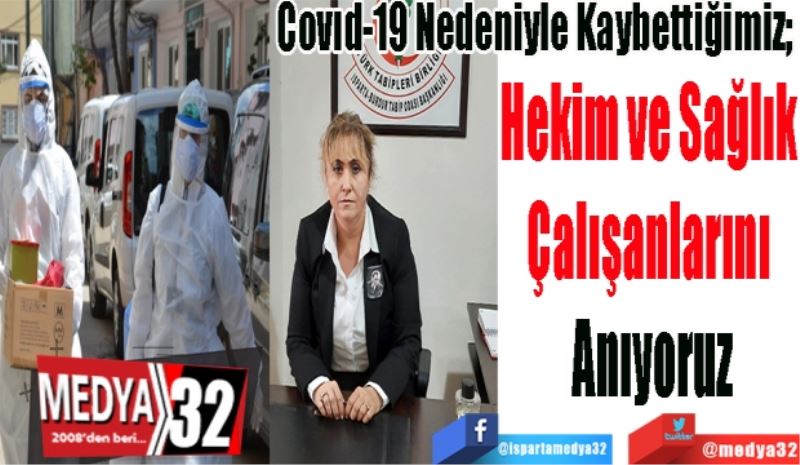 Covıd-19 Nedeniyle Kaybettiğimiz; 
Hekim ve Sağlık 
Çalışanlarını 
Anıyoruz
