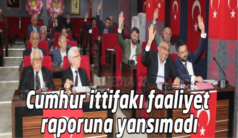 Cumhur ittifakı faaliyet raporuna yansımadı