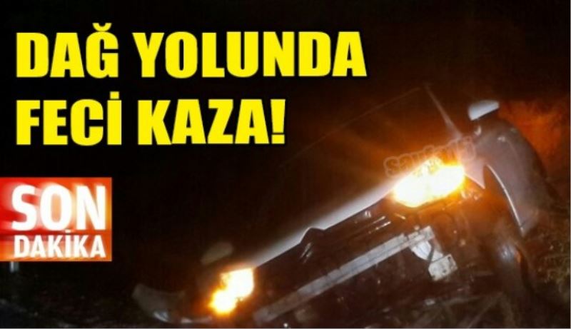 Dağ yolunda feci kaza