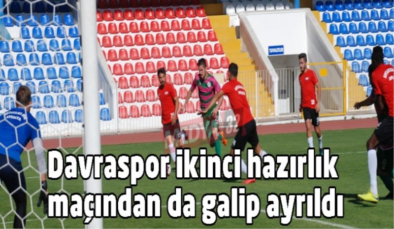 Davraspor ikinci hazırlık maçından da galip ayrıldı