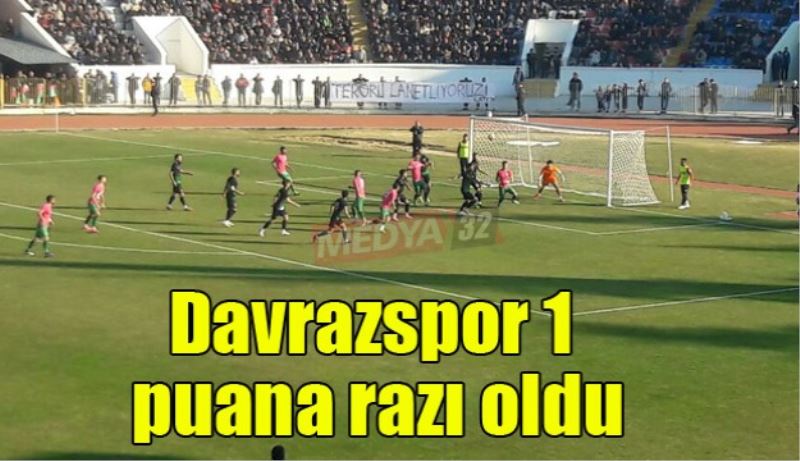 Davrazspor 1 puana razı oldu