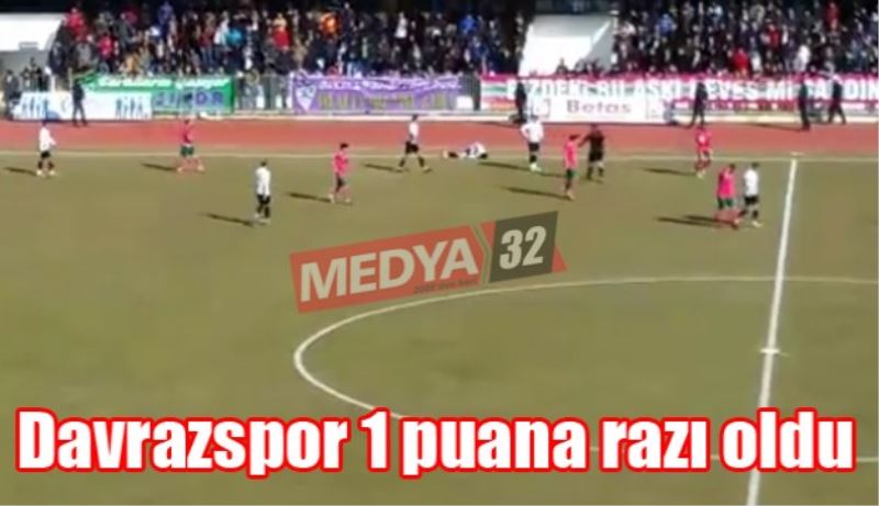 Davrazspor 1 puana razı oldu