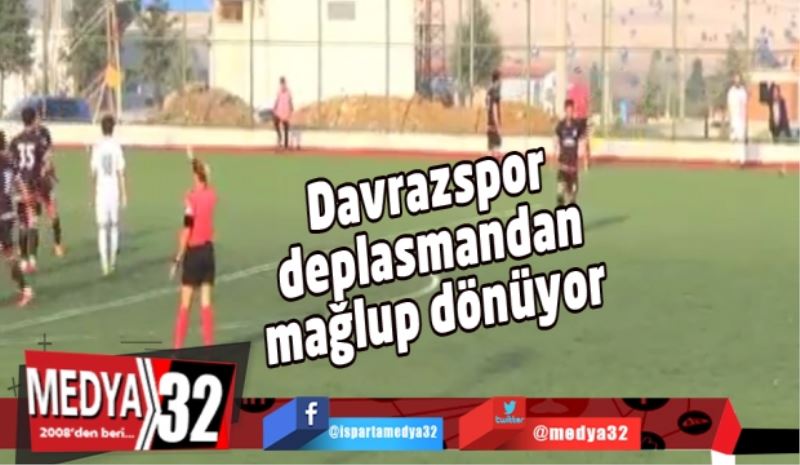 Davrazspor deplasmandan mağlup dönüyor