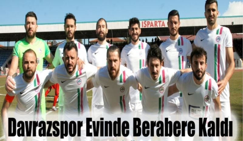 Davrazspor Evinde Berabere Kaldı