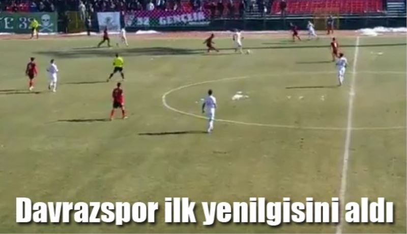 Davrazspor ilk yenilgisini aldı 