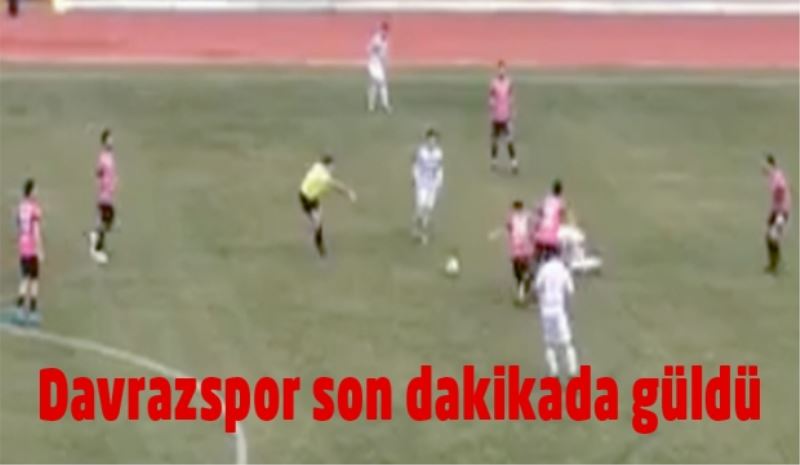 Davrazspor son dakikada güldü 