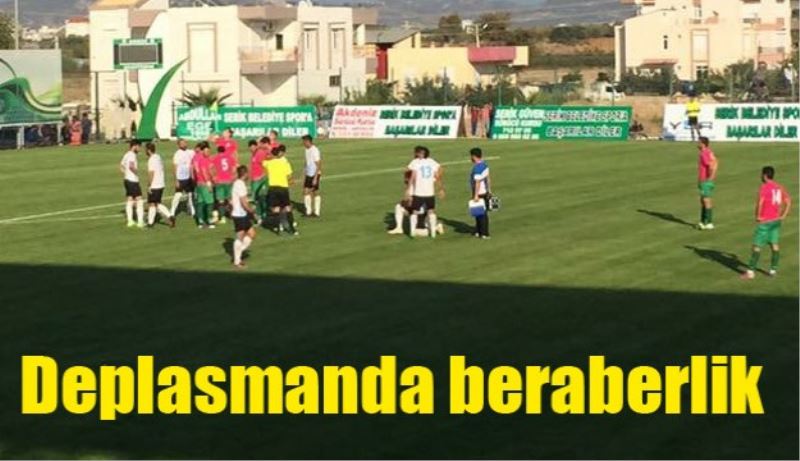 Deplasmanda beraberlik