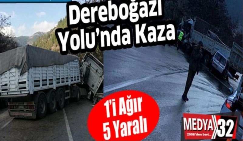 Dereboğazı yolunda kaza 1