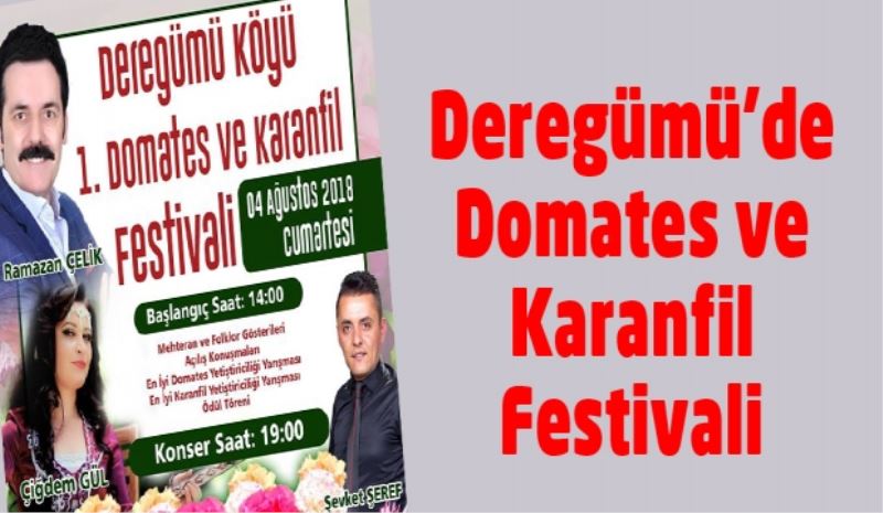 Deregümü’de Domates ve Karanfil Festivali 
