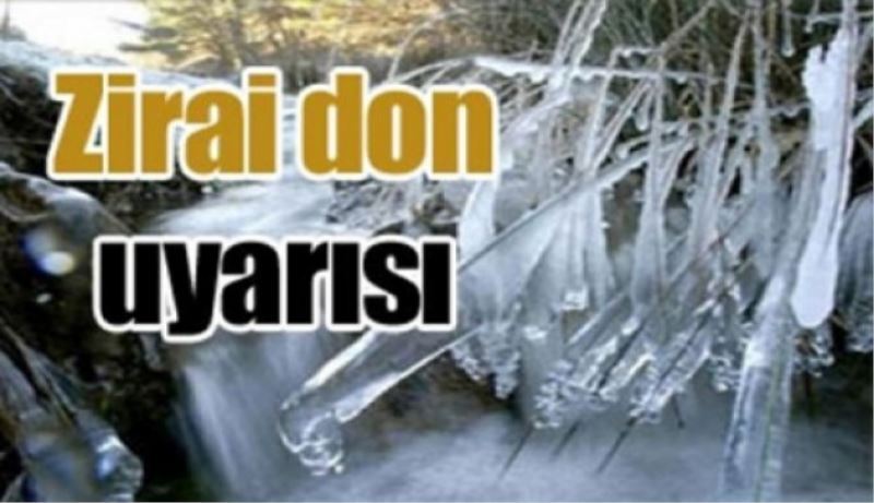 Isparta için don uyarısı