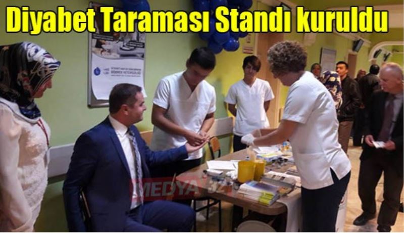 Diyabet Taraması Standı kuruldu