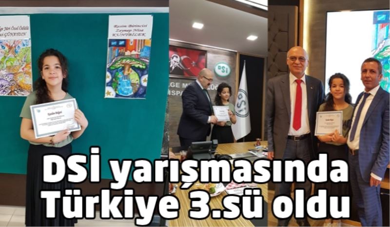 DSİ yarışmasında Türkiye 3.sü oldu 