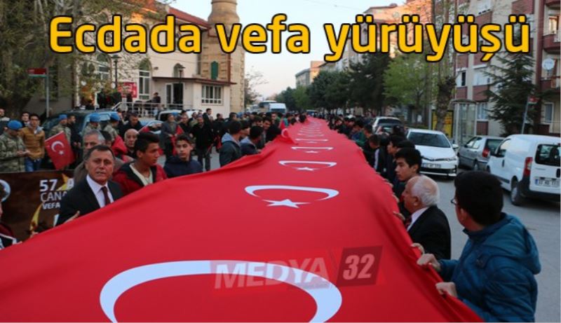 Ecdada vefa yürüyüşü