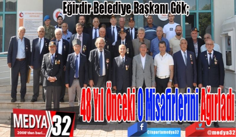 Eğirdir Belediye Başkanı Gök; 
48 Yıl Önceki 
Misafirlerini 
Ağırladı 
