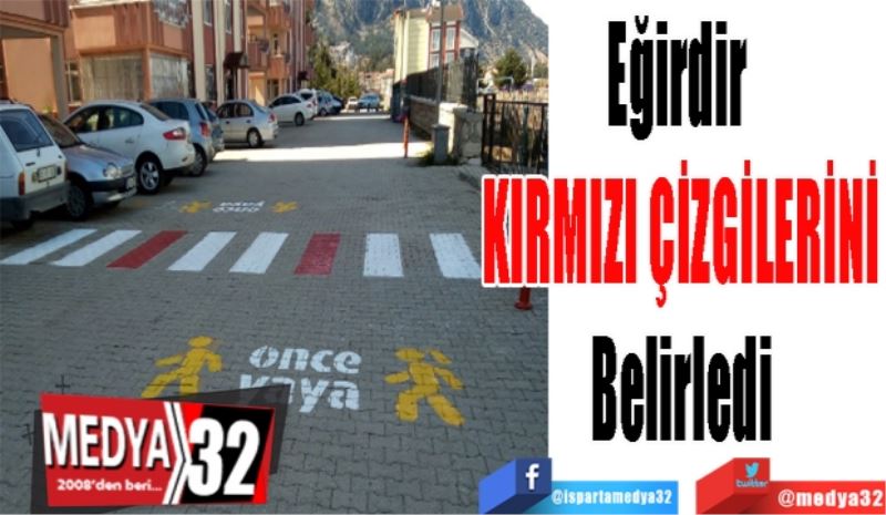 Eğirdir 
KIRMIZI ÇİZGİLERİNİ
Belirledi
