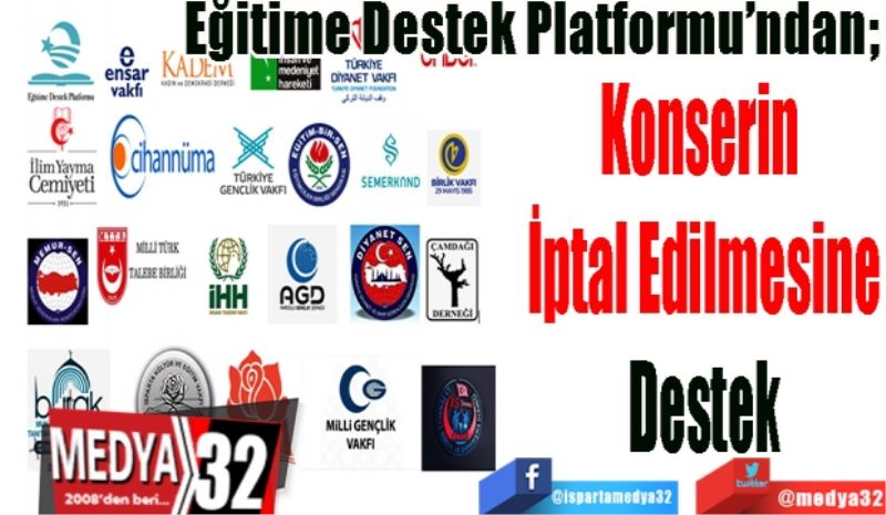 
Eğitime Destek Platformu’ndan; 
Konserin 
İptal Edilmesine
Destek 
