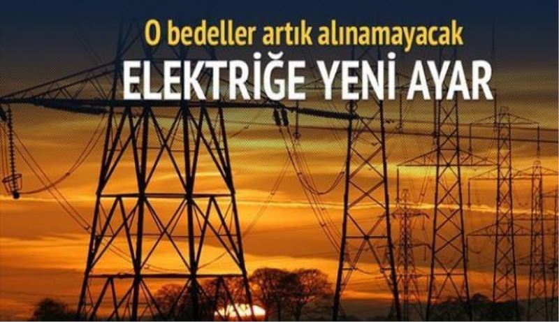 Elektrik faturasına yeni ayar