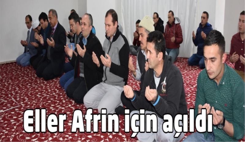Eller Afrin için semaya açıldı