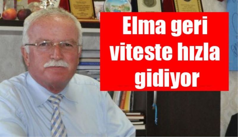 Elma geri viteste hızla gidiyor