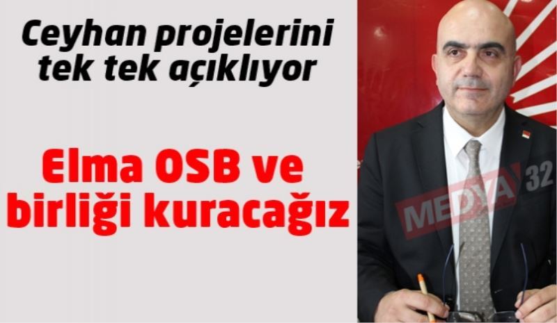 Elma OSB ve birliği kuracağız